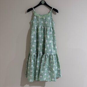 🌿 Royal Palais Royal – Girl’s Green Summer Beach Dress (Size 10)